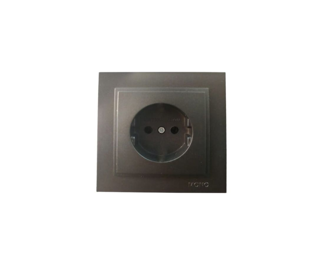 როზეტი ერთიანი DESPINA Black - 102-202022-116 — როზეტები და ჩამრთველები